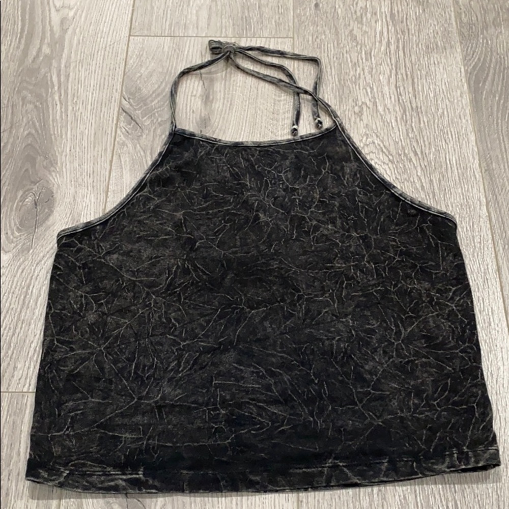 🚨SOLD🚨 Acid Wash Halter Crop Top